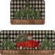 Cross-border TEMU Christmas long kitchen mats, non-slip, stain-resistant, easy-care, two-piece set, in stock. Cross-border TEMU Christmas long kitchen mats, non-slip, stain-resistant, easy-care, two-piece set, in stock.