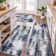 Abstract Blend Color Kitchen Mats, Non-Slip, Oil-Absorbent, Stain-Resistant, Easy-Care, Three-Piece Entryway Floor Mat Set