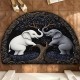 Cross-border American-style semi-circular floor mats, stain-resistant, easy-care floor mats for home entryways, in stock for dropshipping Cross-border American-style semi-circular floor mats, stain-resistant, easy-care floor mats for home entryways, in stock for dropshipping