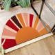 Cartoon rainbow semi-circular floor mats for home entrance doormats, stain-resistant, non-slip bathroom doormats Cartoon rainbow semi-circular floor mats for home entrance doormats, stain-resistant, non-slip bathroom doormats