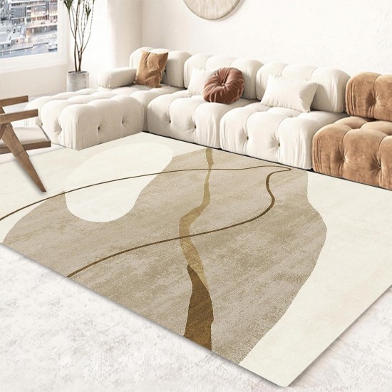 Simple light luxury Nordic-style carpet, living room, balcony, non-slip, absorbent, easy-care carpet, bedroom bedside decorative rug Simple light luxury Nordic-style carpet, living room, balcony, non-slip, absorbent, easy-care carpet, bedroom bedside decorative rug